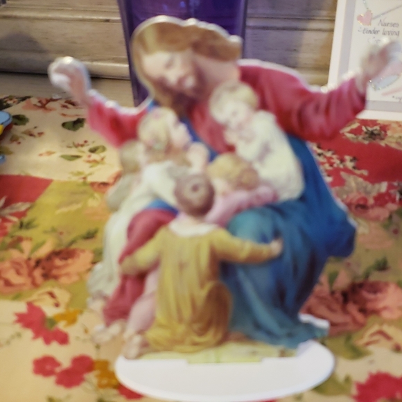 Set of 2 items/ 1 of Assisi & 1 of Jesus / Wood - Picture 6 of 8